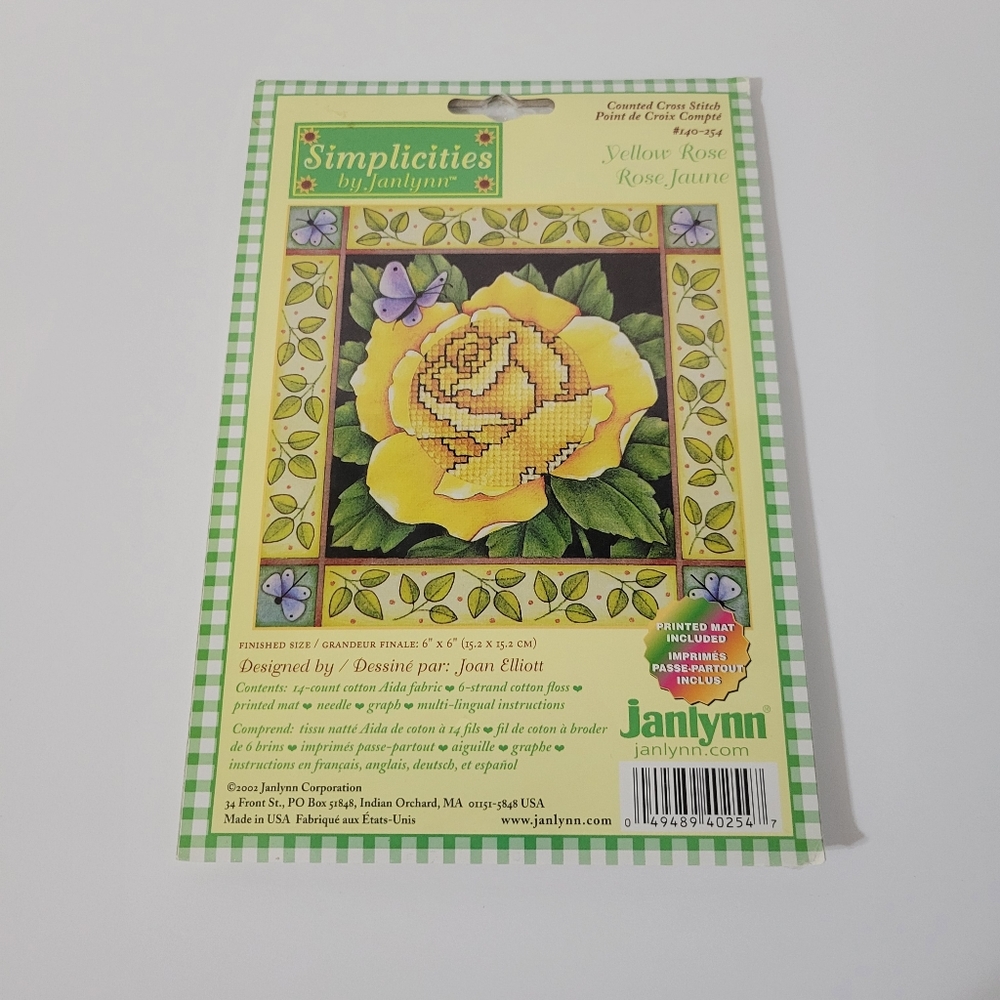 Janlynn Simplicities Counted Cross Stitch New